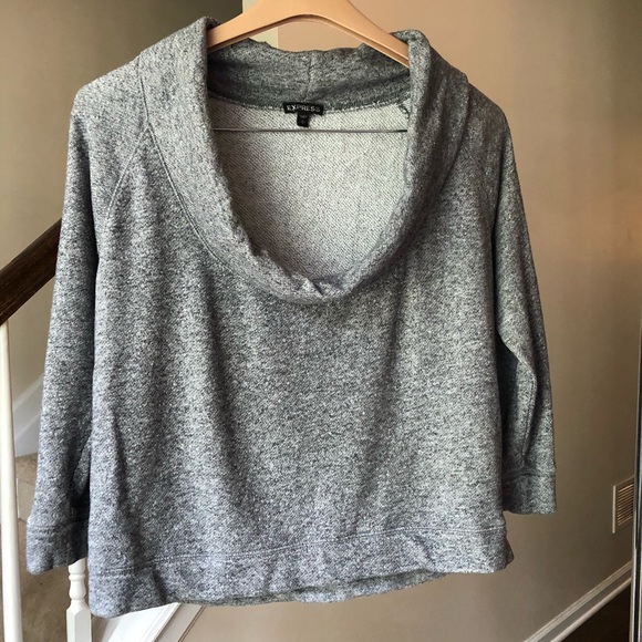 Express Cowl Neck Sweatshirt Sz S - Picture 1 of 8